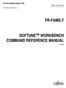 FUJITSU SEMICONDUCTOR CM E CONTROLLER MANUAL FR-FAMILY SOFTUNE TM WORKBENCH COMMAND REFERENCE MANUAL. for V6
