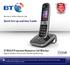 Quick Set-up and User Guide. BT8610 Premium Nuisance Call Blocker Digital Cordless Phone with Answering Machine. Block up to 100% of Nuisance Calls