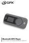 Bluetooth MP3 Player User s Guide for Model MWB308 v