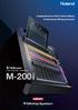 Comprehensive ipad Control Meets Professional Mixing Console LIVE MIXING CONSOLE. M-200i