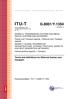 ITU-T G.8001/Y.1354 (07/2011) Terms and definitions for Ethernet frames over transport