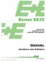 Series EE35 MANUAL. Hardware and Software INDUSTRIAL TRANSMITTER FOR DEWPOINT MEASUREMENT