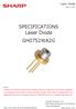 SPECIFICATIONS. Laser Diode GH0752WA2G