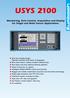 USYS Monitoring, Data Control, Acquisition and Display for Single and Multi Sensor Applications.