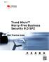 Trend Micro Worry-Free Business Security 9.0 SP2 Best Practice Guide
