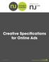 Creative Specifications for Online Ads