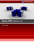 Sonic PDF Server 3.0. User Guide