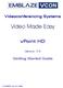 Top. Videoconferencing Systems. vpoint HD. Version 7.0. Getting Started Guide. DOC00053 Rev