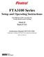 FTA3100 Series Setup and Operating Instructions