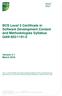 BCS Level 3 Certificate in Software Development Context and Methodologies Syllabus QAN 603/1191/5