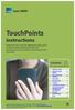 TouchPoints. instructions. Contents