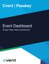 Cvent Passkey. Event Dashboard. Single Page (New) Dashboard