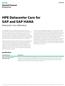 HPE Datacenter Care for SAP and SAP HANA Datacenter Care Addendum