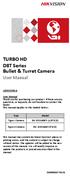 TURBO HD D8T Series Bullet & Turret Camera