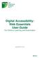 Digital Accessibility: Web Essentials User Guide For Online e-learning and Examination