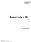 Ansur Index 2XL. Users Manual. Plug-In
