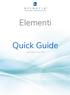 Elementi. Quick Guide