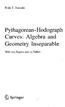 Pythagorean - Hodograph Curves: Algebra and Geometry Inseparable