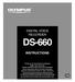 DIGITAL VOICE RECORDER DS-660 INSTRUCTIONS