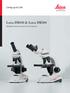 Leica DM100 & Leica DM300. Affordable Innovation for the First-time Scientist