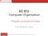 EC 413 Computer Organization