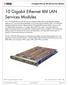 10 Gigabit Ethernet XM LAN Services Modules