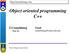 Object oriented programming C++