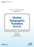QUICK START GUIDE. Online Telegraphic Transfers