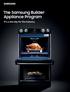 The Samsung Builder Appliance Program. It s a new day for the industry.