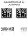 Basketball Shot Clock Set LX2180 Manual
