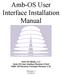 Amb-OS User Interface Installation Manual
