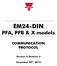 EM24-DIN PFA, PFB & X models