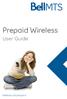 Prepaid Wireless. User Guide. bellmts.ca/prepaid