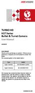 TURBO HD H1T Series Bullet & Turret Camera