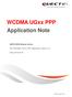 WCDMA UGxx PPP Application Note