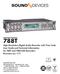 788T. High Resolution Digital Audio Recorder with Time Code User Guide and Technical Information for 788T and 788T-SSD Recorders firmware rev. 1.