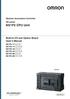 NX1P2 CPU Unit. Built-in I/O and Option Board User s Manual. Machine Automation Controller NX-series