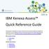 IBM Kenexa Assess Quick Reference Guide