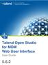 Talend Open Studio for MDM Web User Interface. User Guide 5.6.2