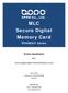 MLC. Secure Digital Memory Card