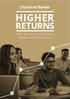 HIGHER RETURNS. when you enrol in a Chartered Banker accredited course