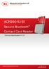 ACR3901U-S1. Secure Bluetooth Contact Card Reader. Technical Specifications V1.07. Subject to change without prior notice