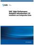 SAS High-Performance Analytics Infrastructure 2.8