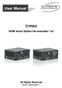 User Manual CVHA2. HDMI Audio Splitter/De-embedder 1x2. All Rights Reserved. Version: CVHA2_2016V1.1