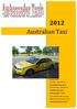 2012 Australian Taxi Academy