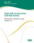 Sage 300 Construction and Real Estate. MyAssistant Installation Guide Version 18.1