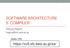 SOFTWARE ARCHITECTURE 5. COMPILER