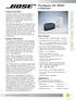 TECHNICAL DATA SHEET. FreeSpace DS 100SE. Loudspeaker. Product Overview. Key Features. Product Information. Applications