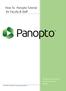 How To: Panopto Tutorial for Faculty & Staff
