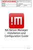 NX Server Manager Installation and Configuration Guide